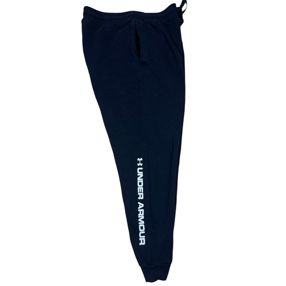 Under Armour ColdGear Sweatpants Men’s Medium Black Logo Joggers Loose Fit
